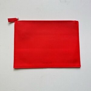 MUGLER Red Cosmetic Makeup Bag Toiletry Pouch